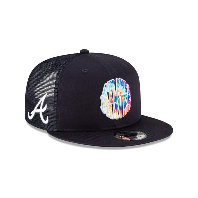 MLB Atlanta Braves Groovy 9Fifty Snapback (GXN0257) - Blue New Era Caps